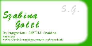 szabina goltl business card